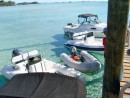 Pick our dinghy! Staniel Cay