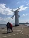 At the windmill in Swinoujscie