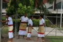 9) Most of the schools in Tonga have the children wear uniforms - including the traditional Tongan mat tied around their waists.  Each school has a different colored uniform with their own variations in mats.