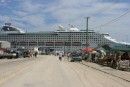 The day we went to officially check-in to Tagatapu, there was a cruise ship on the dock.  We noticed how much Nuku