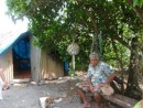 1) This was the Tongan man that we helped out with food, ibuprofen, and a sling for his arm.  He lives all alone (part time) on the island of Kelefesia.   We were not able to get his name, but we think he got hurt falling out of a coconut tree!