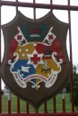 2) The Royal Coat of Arms hanging on the gate at the Royal Palace!