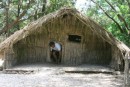 One of the huts at Rewa