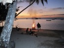 Almost every evening, the young men who worked at the resort met on the beach for music and kava!