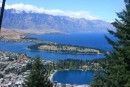 The view from the top of the Queenstown Gondola - Queenstown Bay is near the bottom and Lake Wakatipu is in the back.  It was gorgeous!