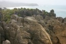1) Punakaiki in the Paparoa National Park is famous for its "pancake rocks" and blowholes.