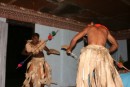 Part of the show was spear dancing - very cool!