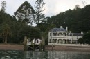 Mansion House Bay on Kawau Island is aptly named!  The first Governor of New Zealand had the house built and brought in lots of wonderful plants, trees, birds, and mammals from other countries.  It is now a museum.  We were anchored just off the shore.