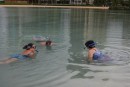 The lagoon at the Hilton Hotel was the perfect place for snorkel lessons.  Gladys and Dan had never snorkeled before, so we did a lesson before heading to Haunama Bay