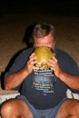 Enjoying a little rumlaced coconut water!
Mala Island - Pig Roast