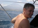 Oliver Gehlen, stalwart first mate, off the north shore of Bali!