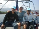 Capt B and our trusty Javanese mechanics, Harry and friend, sporting their new BAHATI head gear!