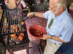 Brad Grilling The Chicken Biryani