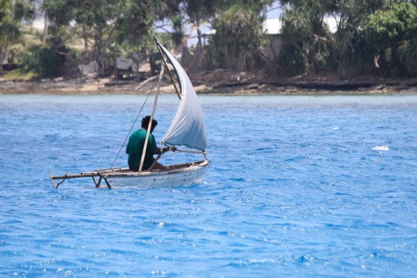 Local sailing canoe