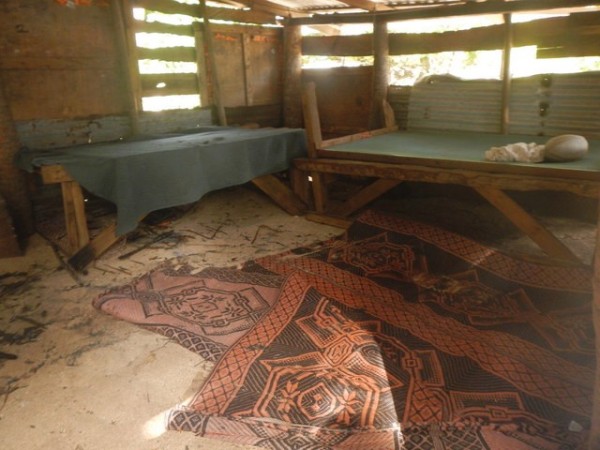 Inside the fish camp hut
photo by 