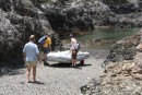 Launching The Dinghy After The Mussel Hunt.
