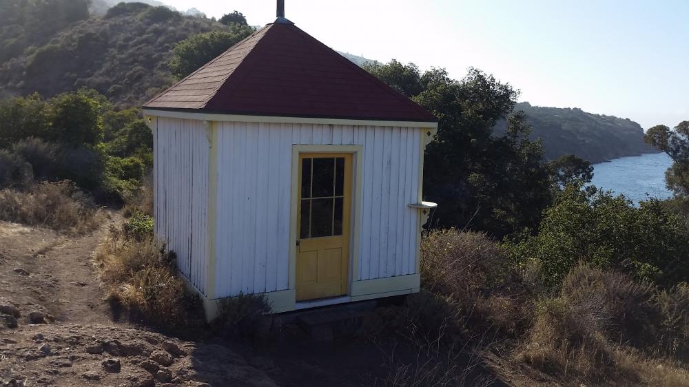 The watchkeeprs historical lookout post, Prisoners Cove, Santa Cruz Island