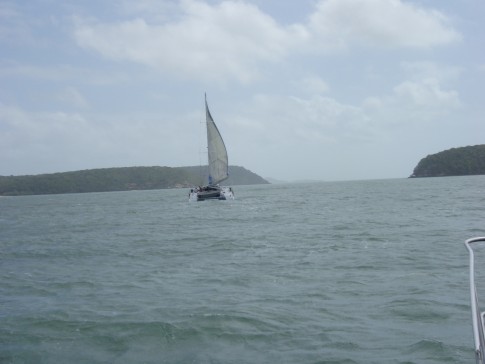 Approaching Albany Passage from the East