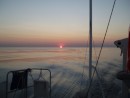 A sunrise in the Arafura Sea