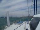 Sailing across after leaving Darwin still with the fleet