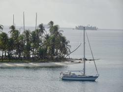 Krabat anchored in Coco Banderos