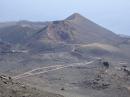 Volcano Teleguia: the youngest volcano on the island which erupted in 1971