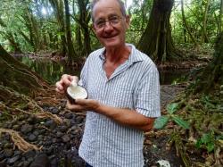 Bill eating the soft centre of a coconut: There are apparently 3 different stages to  coconuts, 
Young nuts produce the water, older nuts produce a soft edible centre and finally they are dried for copra which is used to produce the oil 