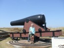 15 inch Rodman gun on the fort