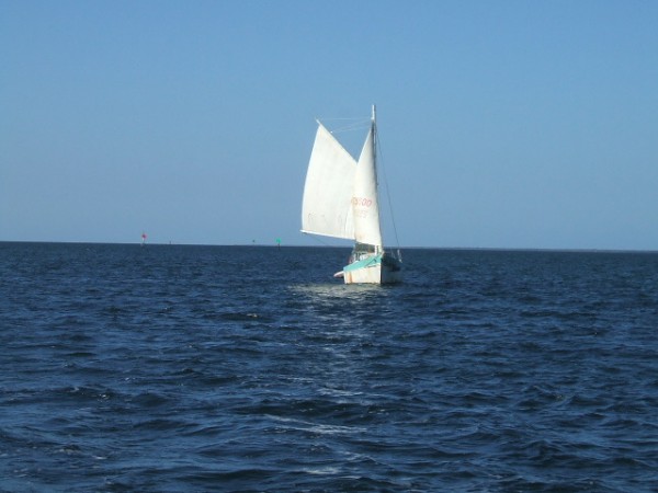 Old sailboat I tossed beer to on Biscayne Bay