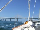 Approaching the Skyway Bridge to St. Pete