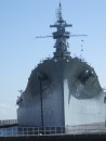 USS Alabama head on