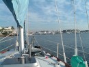 Naples Anchorage: Anchored off the Cove Inn and Dockside Condos just down from Tin City