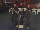 Blane and his karate instructors