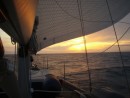 Gulf of Maine crossing  Sunset