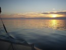 Sunrise and flat seas on Brunswick passage.JPG