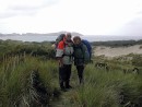 Stewart Island, New Zealand, Hiking was not easy here, I nearly disappeared in a grass bog forever.