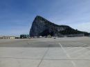 The rock:  1st close up view of The rock  on arrival on  gibraltar air strip