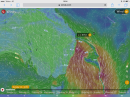 37 knots: Our current weather conditions - its blowing!!