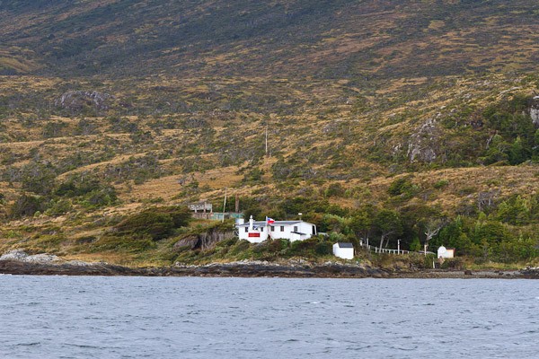 Alcamar Yamana, one of the Chilean coastguard stations that keep watch over the Beagle Channel