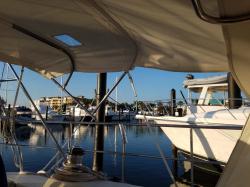 Fort Pierce City Marina: Morning view from our long term slip here
