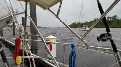 Georgetown: Stormy day from dock
